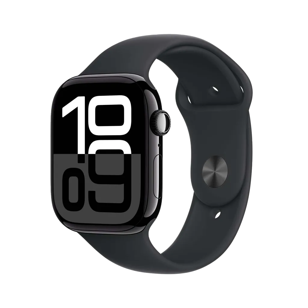 APPLE Watch Series 10 GPS - 46mm - Aluminium - Noir - Black Sport Band - S/M