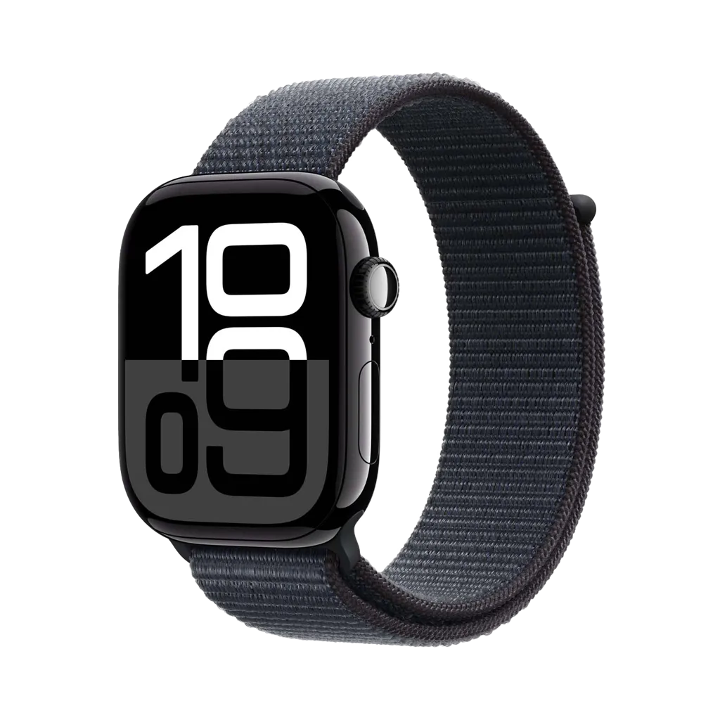 APPLE Watch Series 10 GPS - 46mm - Aluminium - Noir - Sport Loop Encre violette