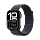 APPLE Watch Series 10 GPS - 46mm - Aluminium - Noir - Sport Loop Encre violette