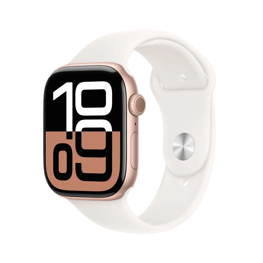 APPLE Watch Series 10 GPS - 46mm - Aluminium - Rose - Rose Tendre Sport Band - M/L