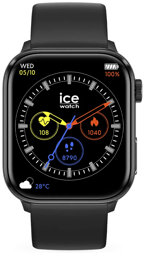 ICE WATCH Smartwatch Ice Smart 2.0 Rectangulaire 1.96 - Noir