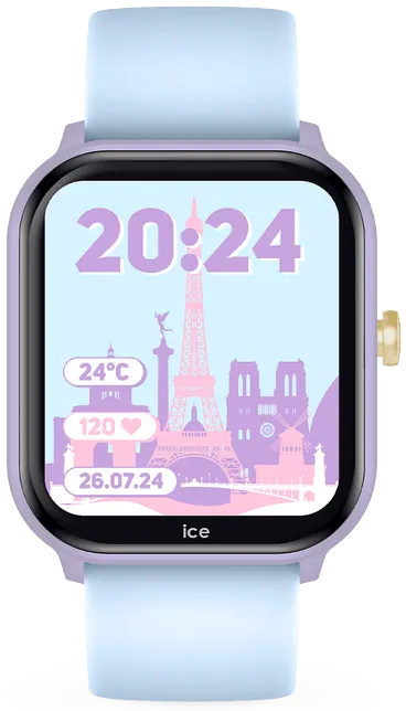 ICE WATCH Smartwatch pour enfant Ice Smart Junior 2.0 - Purple Soft Blue