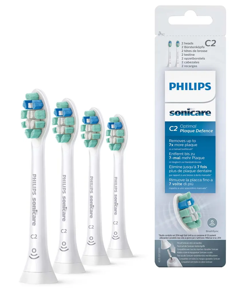 PHILIPS Tête de brosse Sonicare HX9024/10 Optimal Plaque Defence C2
