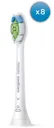 PHILIPS Tête de brosse à dents standard - Sonicare W2 Optimal White - 8 Pièces - HX6068/12