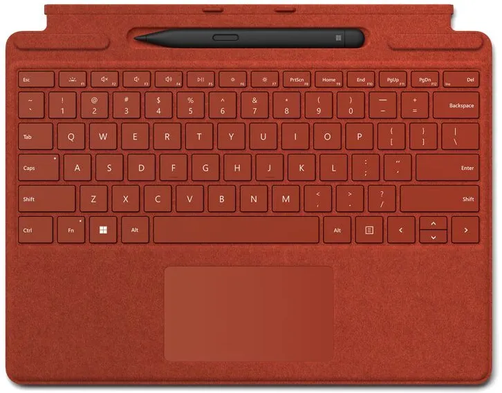 MICROSOFT Clavier Surface Pro Signature Keyboard avec Slim Pen 2 - Qwertz - Rouge