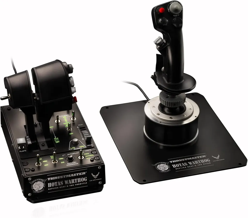 THRUSTMASTER Joystick & Manette de Gaz Hotas Warthog - Noir