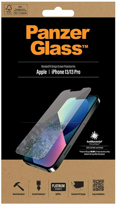 PANZERGLASS Protection écran iPhone 13/13 PRO