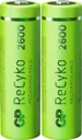 GP Lot de 2 piles rechargeables AA - 2600 mAh