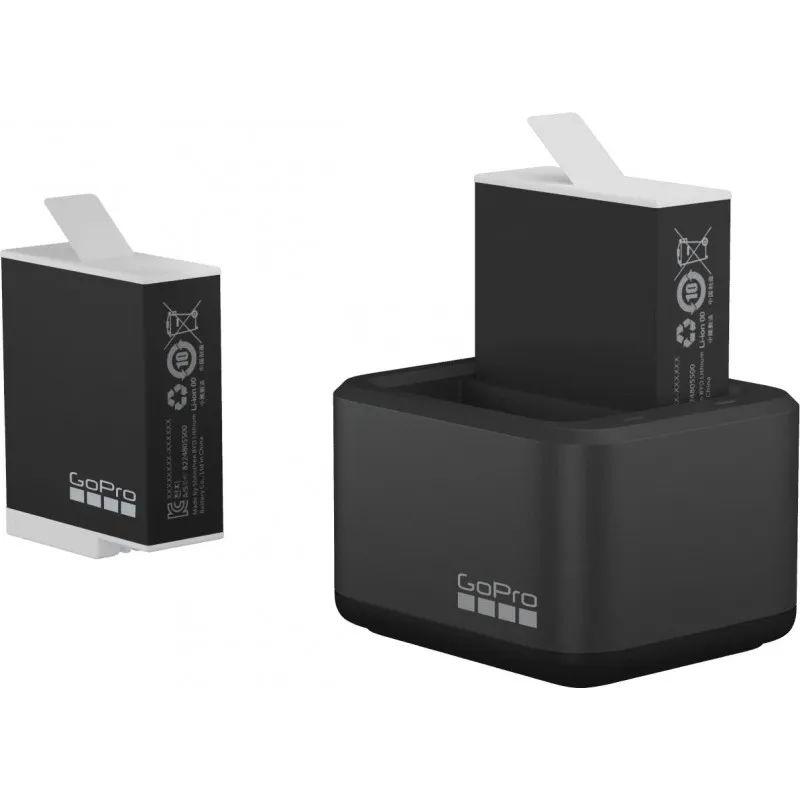 GOPRO Chargeur de batterie double et batteries Enduro