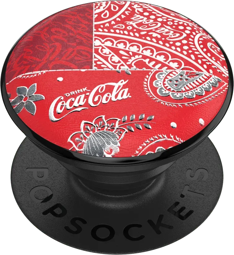 POPSOCKET Support pour Smartphone Popgrip - Coca Cola Patchwork