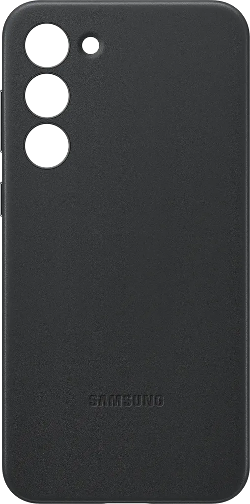 SAMSUNG Coque en cuir - Galaxy S23+ - Noir