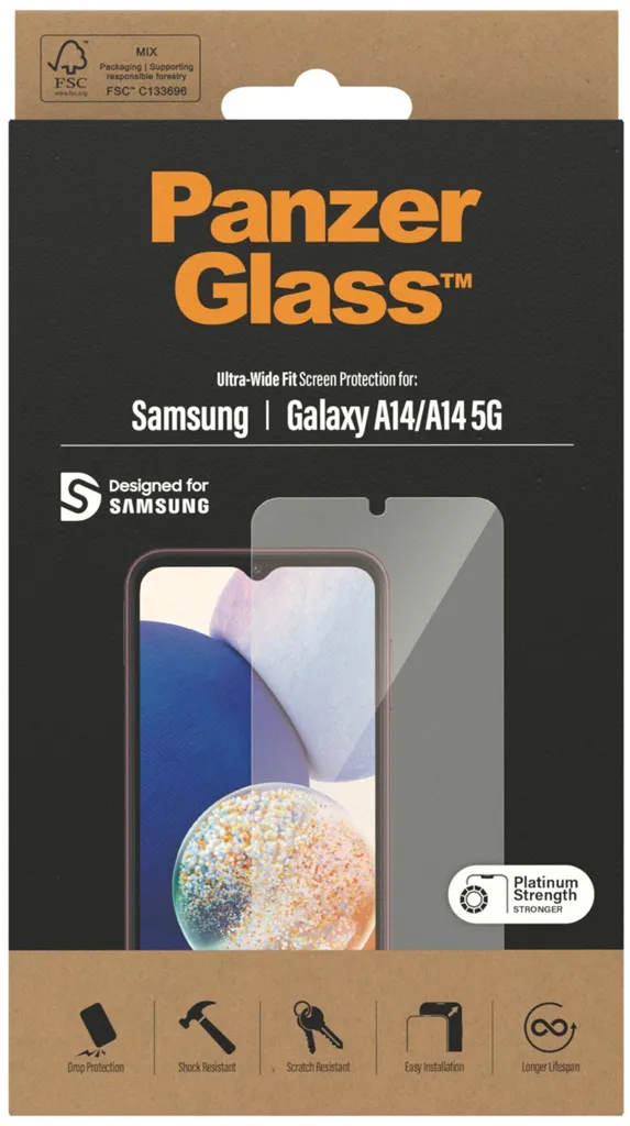 PANZERGLASS Protège écran pour Samsung Galaxy A14