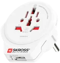 SKROSS Adaptateur de voyage World to Europe USB