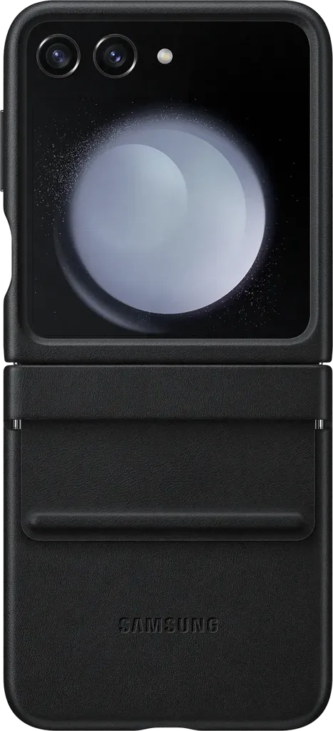 SAMSUNG Coque en cuir pour Galaxy Z Flip5 - Black