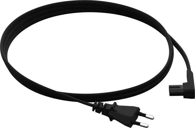 SONOS Câble d'alimention à Angle Droit - Noir