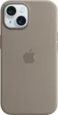APPLE Coque en silicone avec MagSafe pour iPhone 15 - Argile