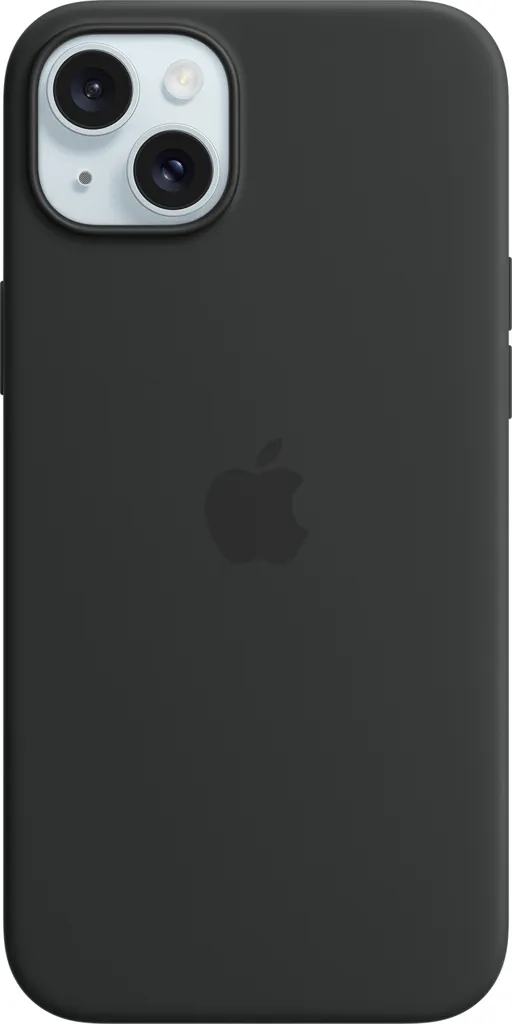 APPLE Coque en silicone avec MagSafe pour iPhone 15 Plus - Noir