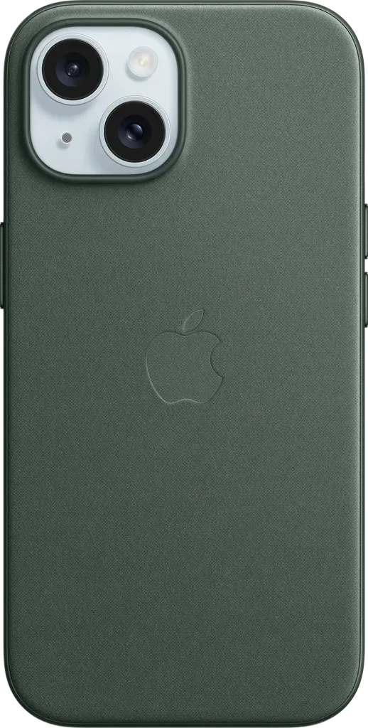APPLE Coque en tissage fin avec MagSafe pour iPhone 15 - Chêne vert
