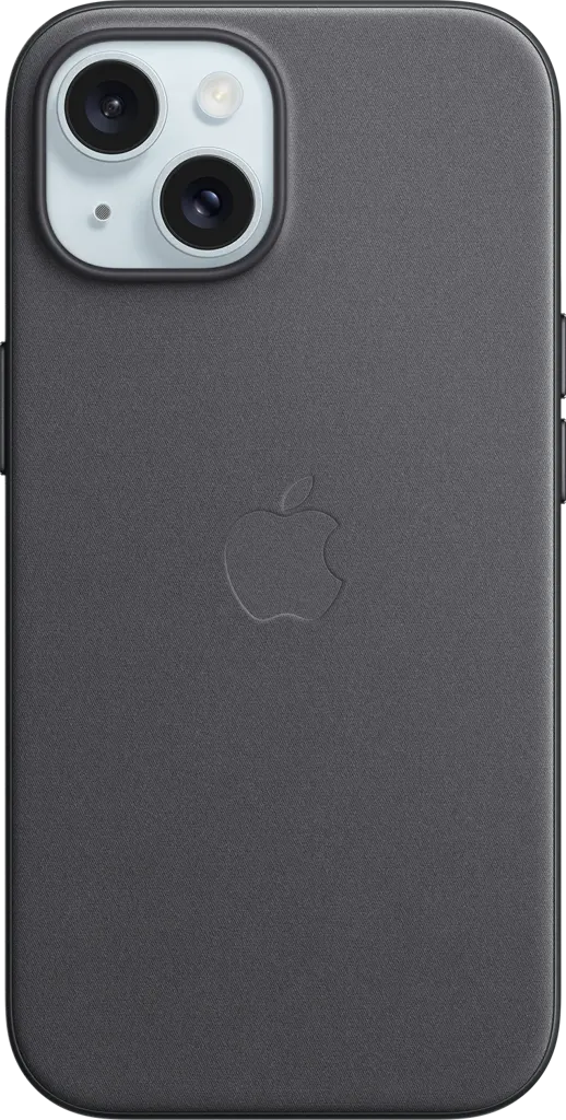 APPLE Coque en tissage fin avec MagSafe pour iPhone 15 - Noir