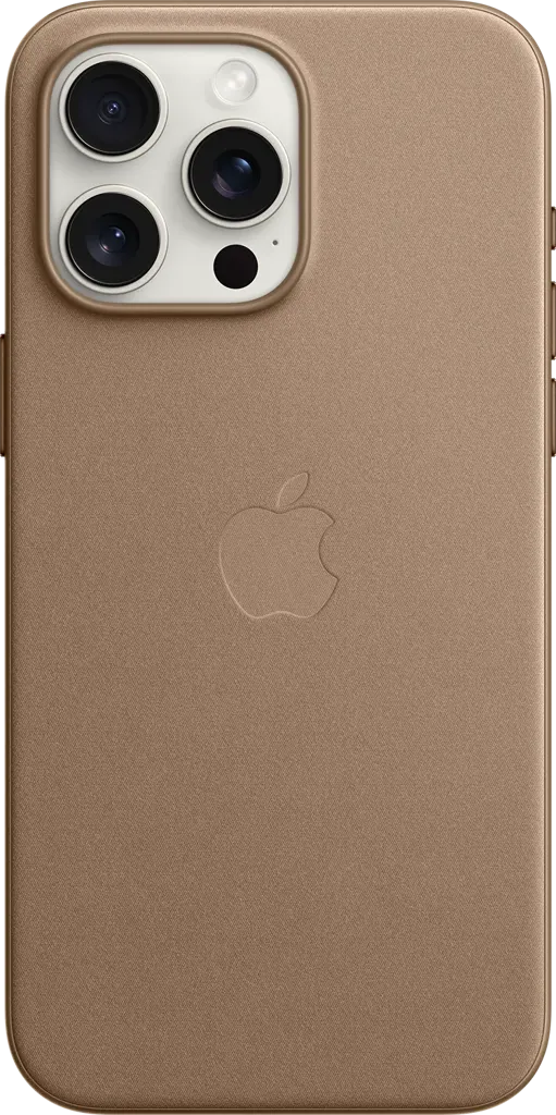 APPLE Coque en tissage fin avec MagSafe pour iPhone 15 Pro Max - Taupe