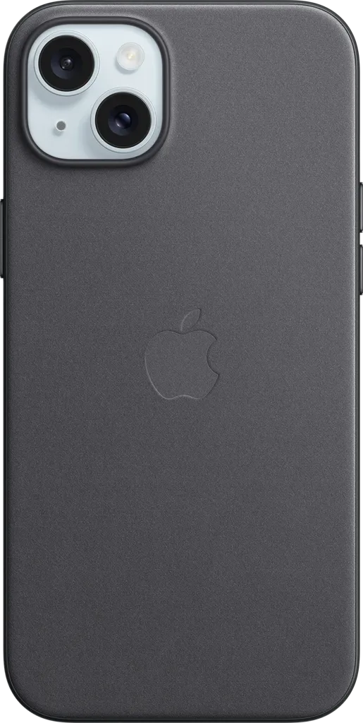 APPLE Coque en tissage fin avec MagSafe pour iPhone 15 Plus - Noir