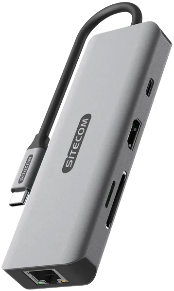 SITECOM Adaptateur Multiport USB-C 8-en-1