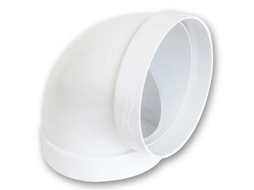 AIRFORCE Coude de Tuyau 90° ANG 90 D 150 - Blanc