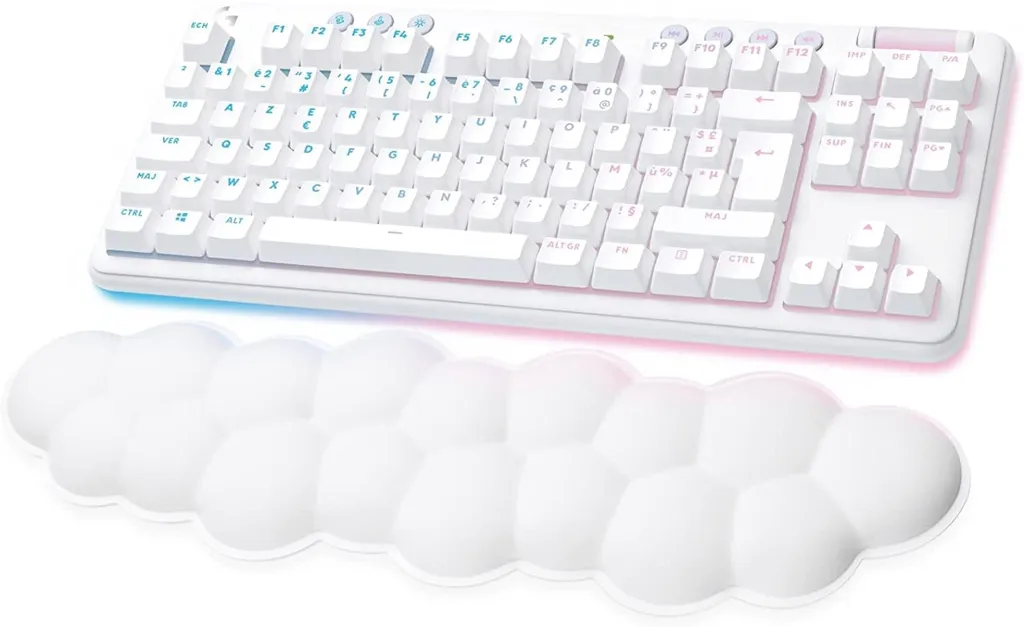 LOGITECH G Clavier gaming sans fil G715 TKL - QWERTZ - Blanc