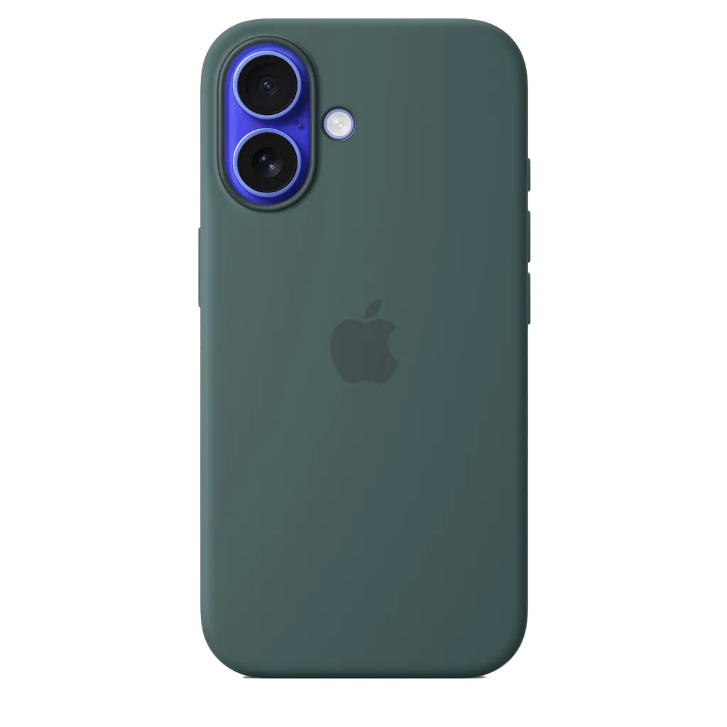 APPLE Coque silicone MagSafe pour iPhone 16 Plus - Vert lacustre