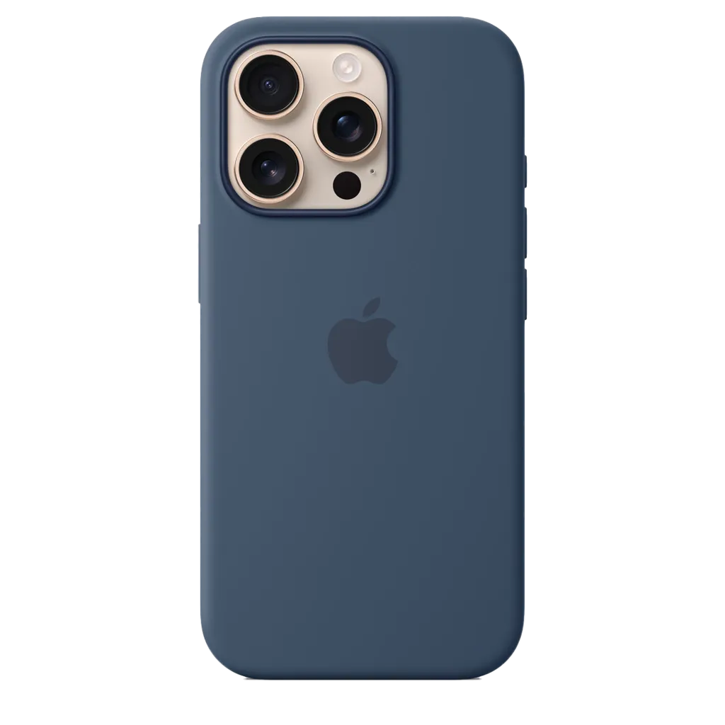 APPLE Coque en silicone MagSafe pour iPhone 16 Pro - Denim
