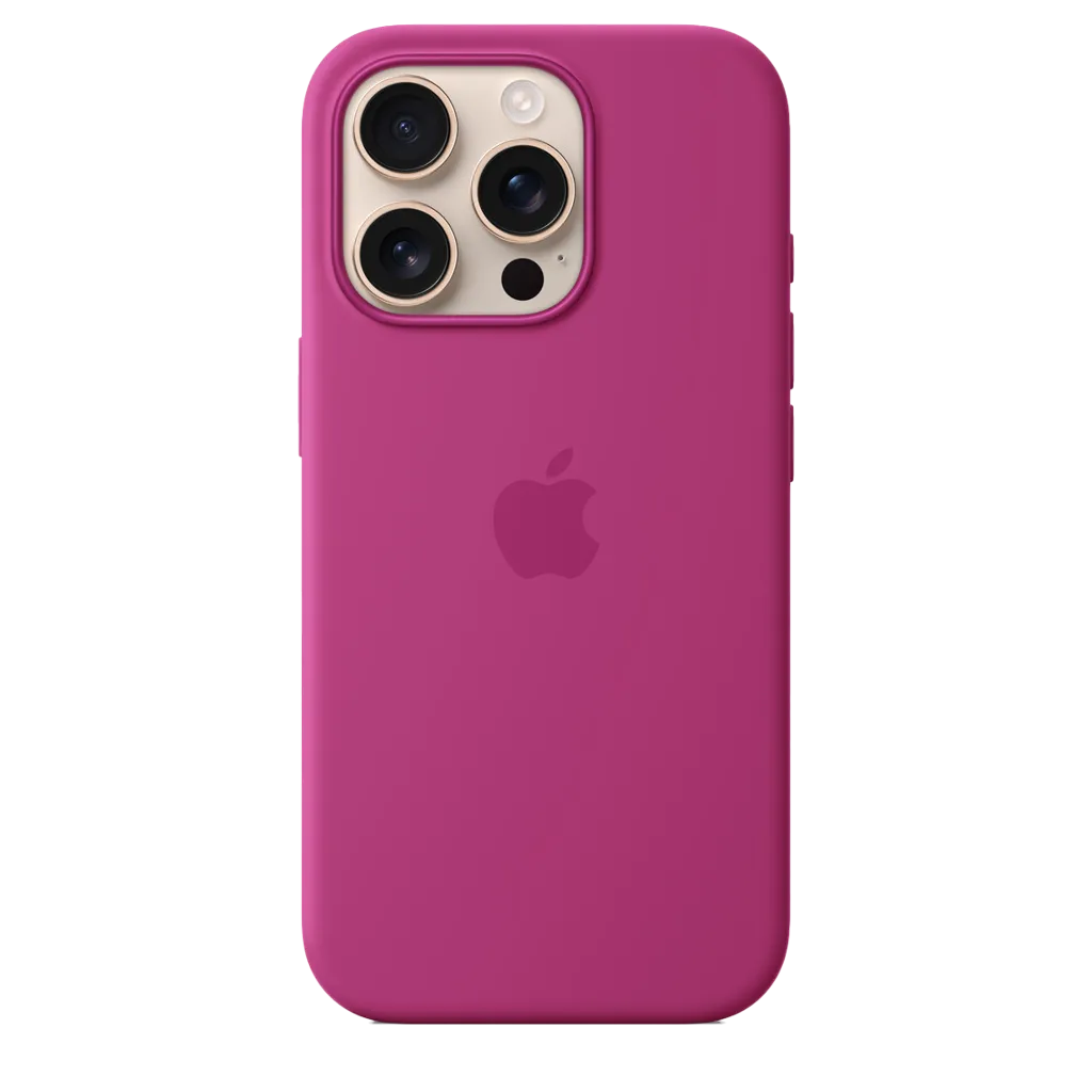 APPLE Coque en silicone avec MagSafe pour iPhone 16 Pro - Fuchsia