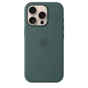 APPLE Coque en silicone avec MagSafe pour iPhone 16 Pro - Vert lacustre