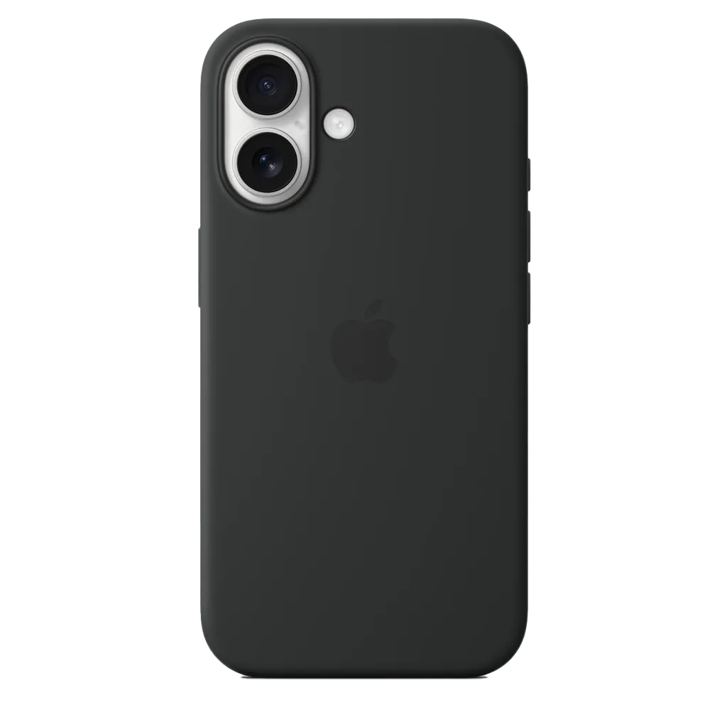 APPLE Coque silicone avec MagSafe pour iPhone 16 - Noir