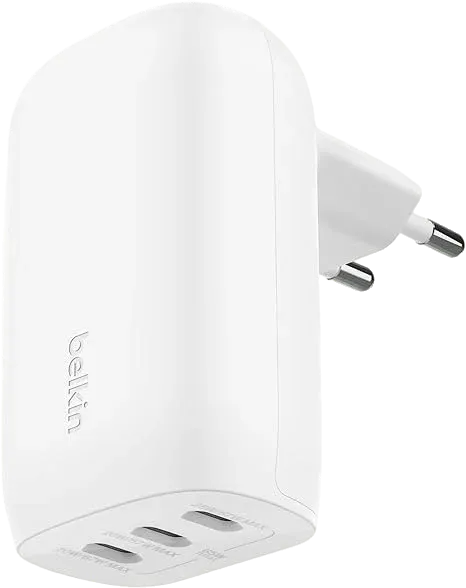 BELKIN Chargeur BoostCharge 3 Ports USB-C - 67W - Blanc