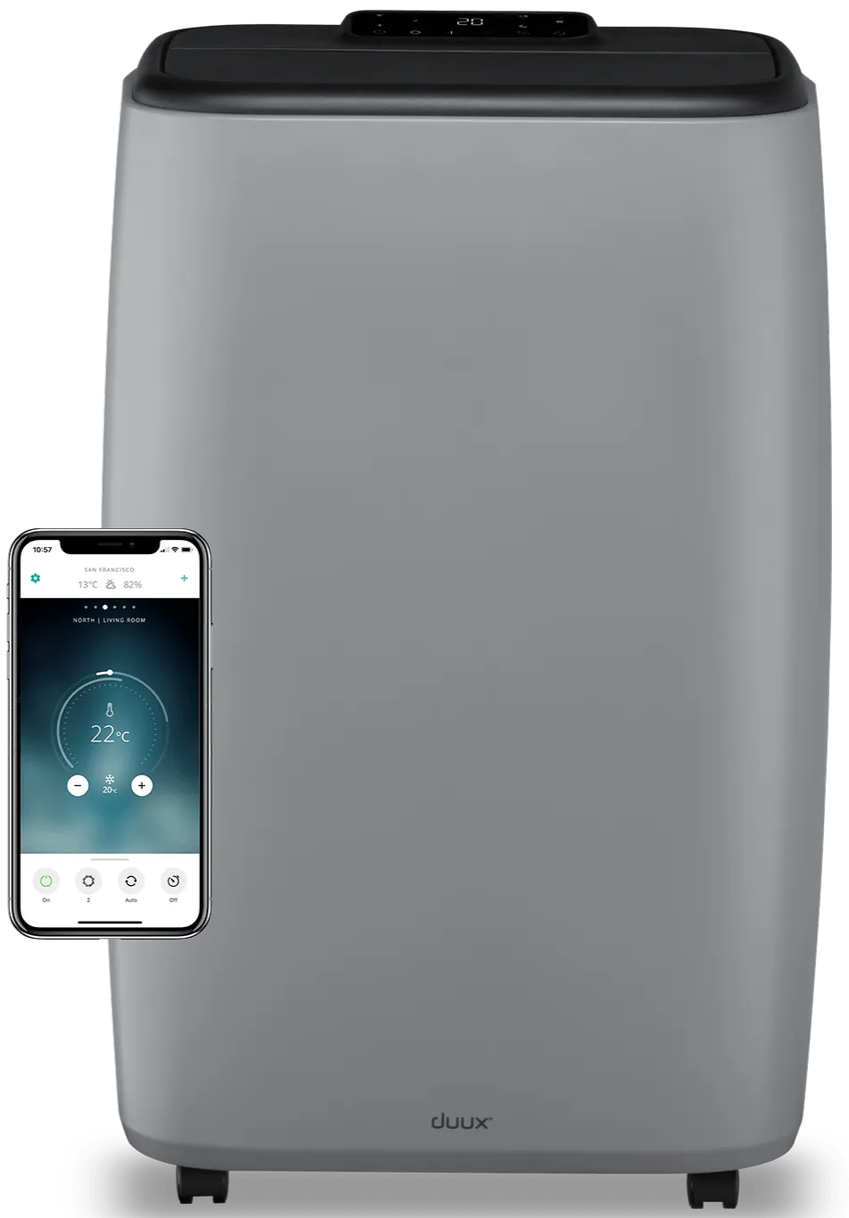 Duux Climatiseur mobile North - 9000 BTU - Gris
