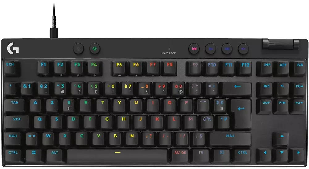 LOGITECH Clavier gaming Pro X TKL Rapid - QWERTZ - Noir