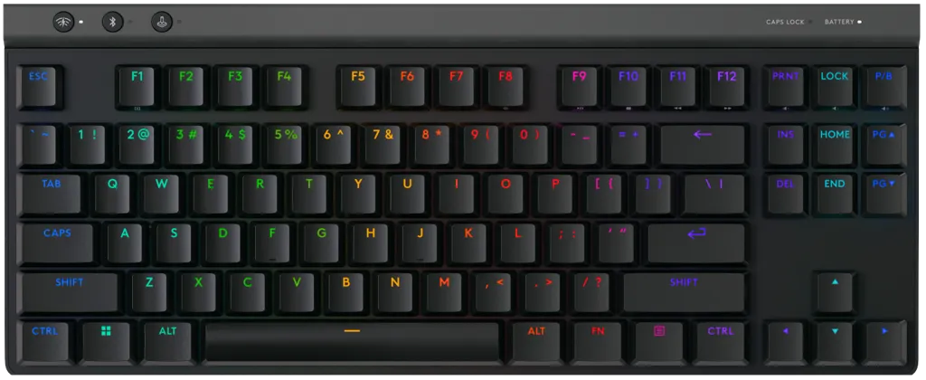 LOGITECH G Clavier gaming sans fil G515 Lightspeed TKL - QWERTZ - Noir