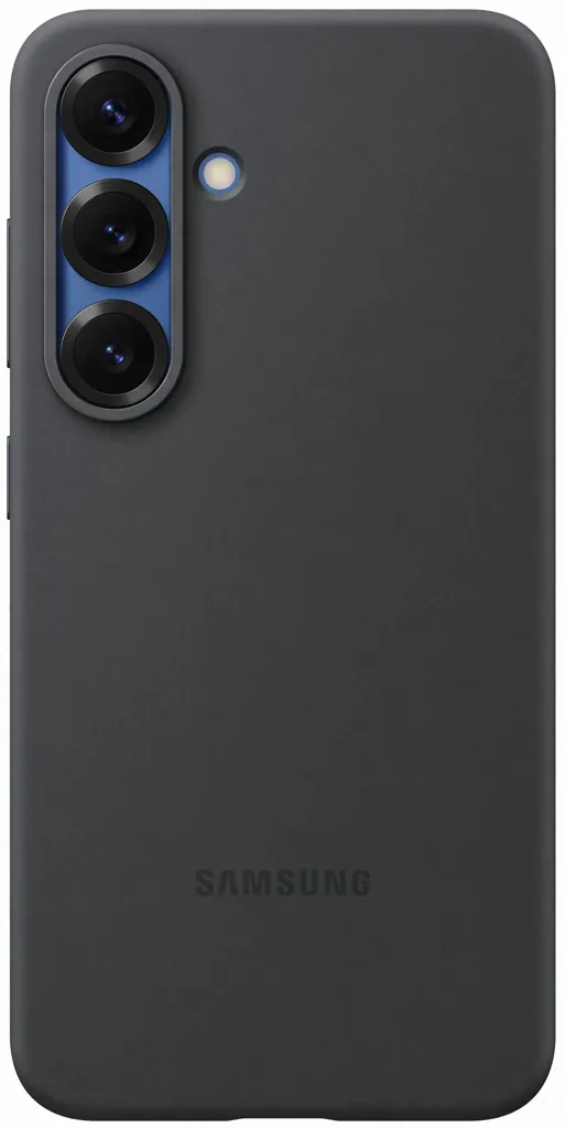 SAMSUNG Coque en silicone pour Galaxy S25 - Noir
