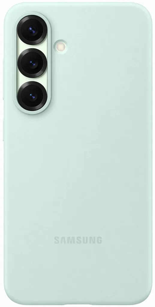 SAMSUNG Coque en silicone pour Galaxy S25 - Menthe