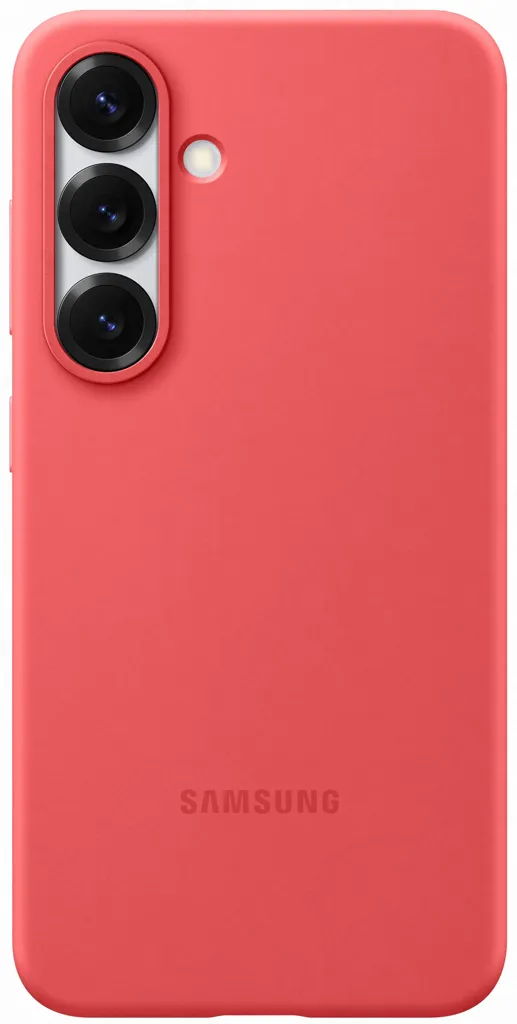 SAMSUNG Coque en silicone pour Galaxy S25 - Rouge