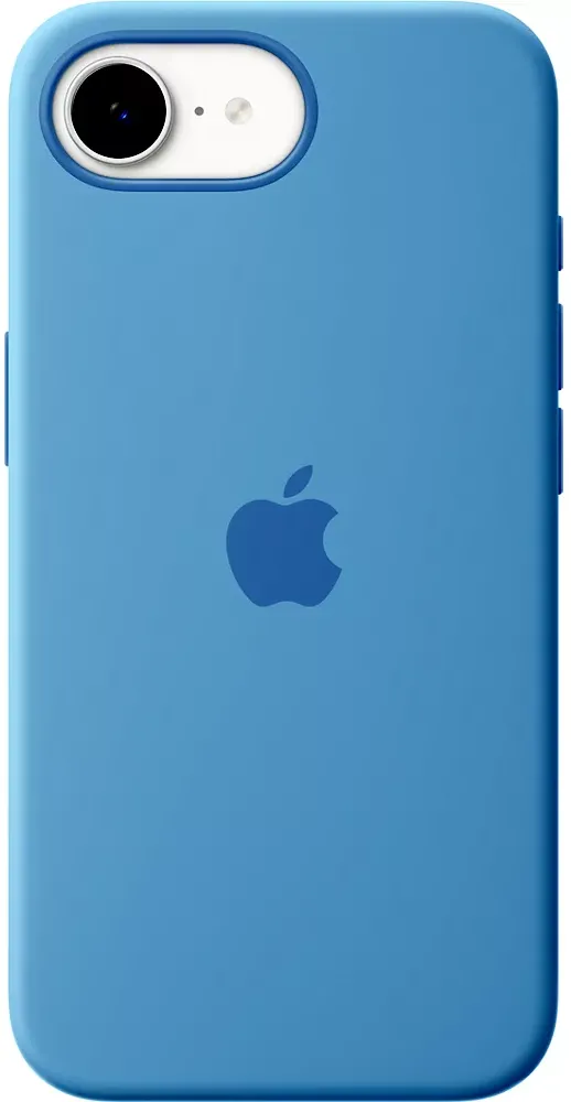 APPLE Coque silicone pour iPhone 16e - Bleu