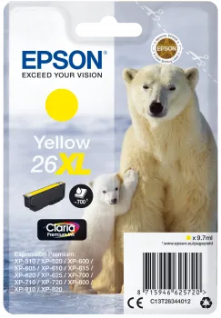 EPSON 26XL Jaune - Cartouche d'encre