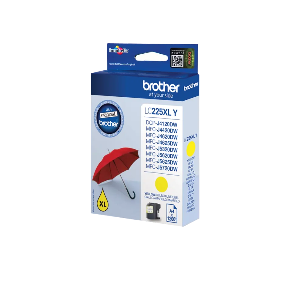 BROTHER Cartouche LC225XLY Jaune