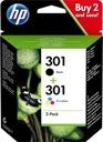 HP Cartouche d'encre - 301 - Noir + Couleur