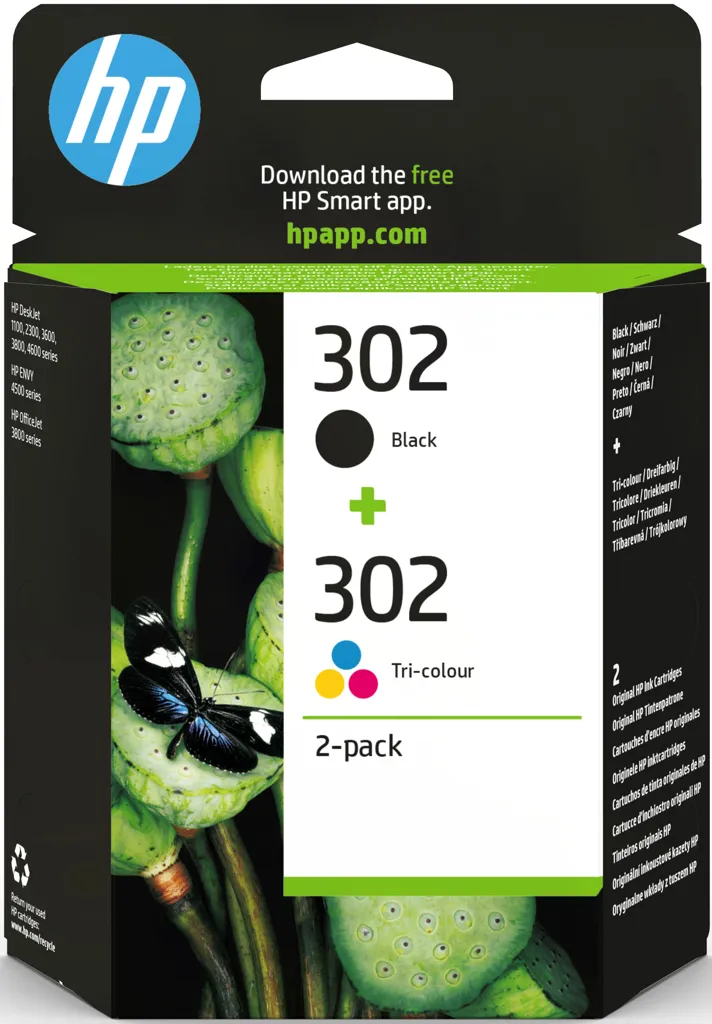 HP Cartouche d'encre - 302 - Noir + Couleur