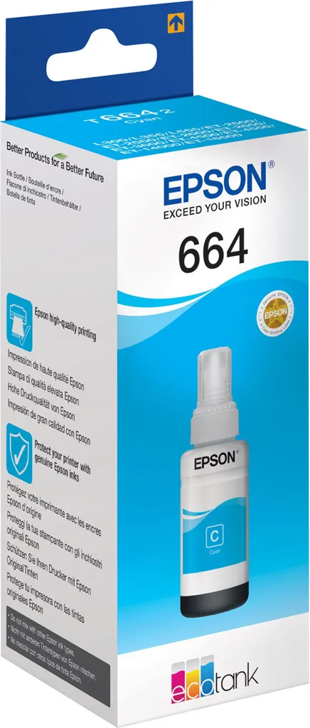 EPSON Bouteille EcoTank T6642 - 70 ml. - Cyan