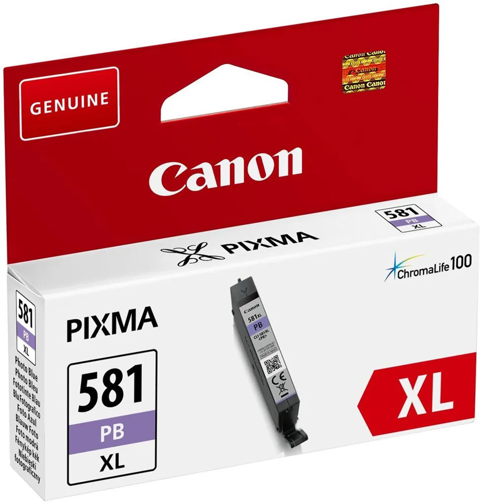 CANON Cartouche d'encre CLI-581 XL ChromaLife 100 - Bleue Photo