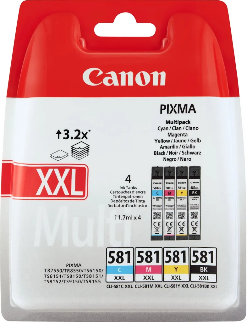 CANON Multipack CLI-581XXL CMYK - 1998C005