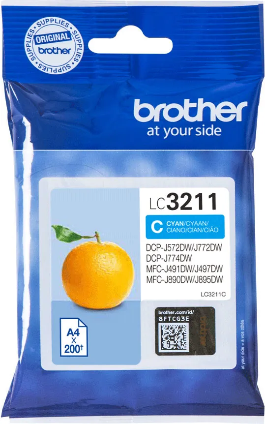 BROTHER LC3211C Cyan - Cartouche d'encre