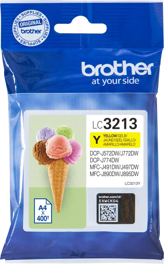 BROTHER Cartouche d'encre LC3213Y Jaune